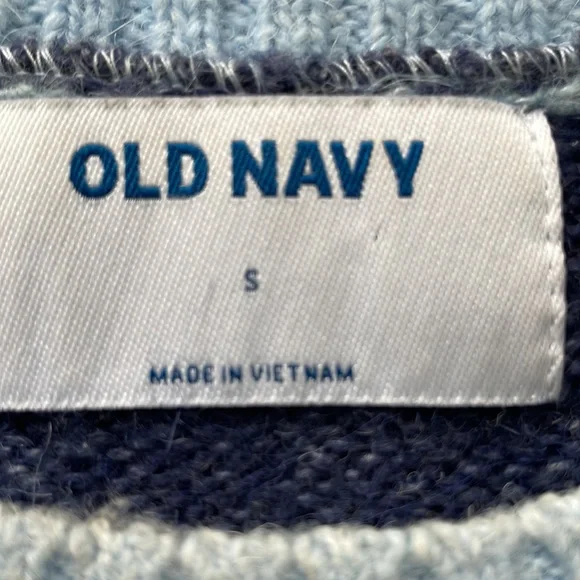 Womens Size Small Old Navy Cozy Blue Ombré Sweater - Picture 3 of 3